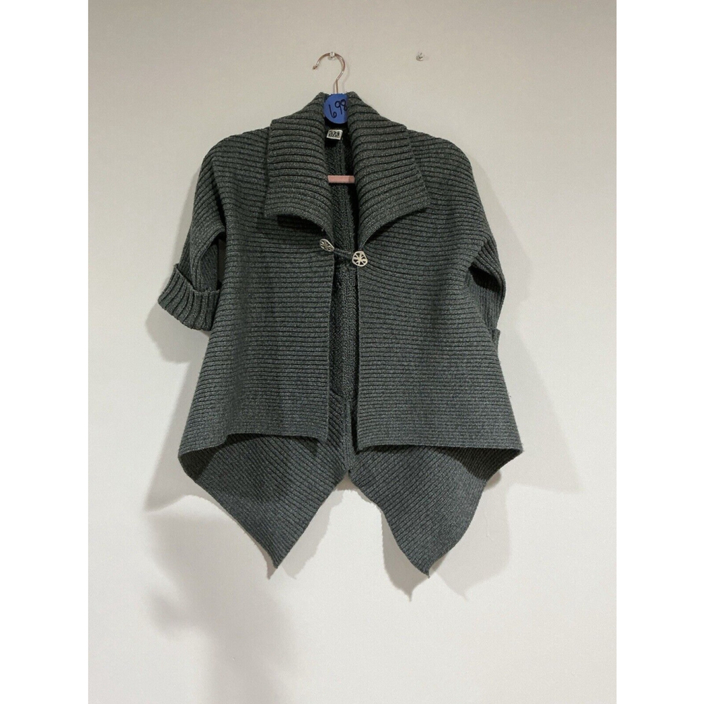 Woman’s Max Studio Wool Blend Gray Size Small Cardigan Sweater